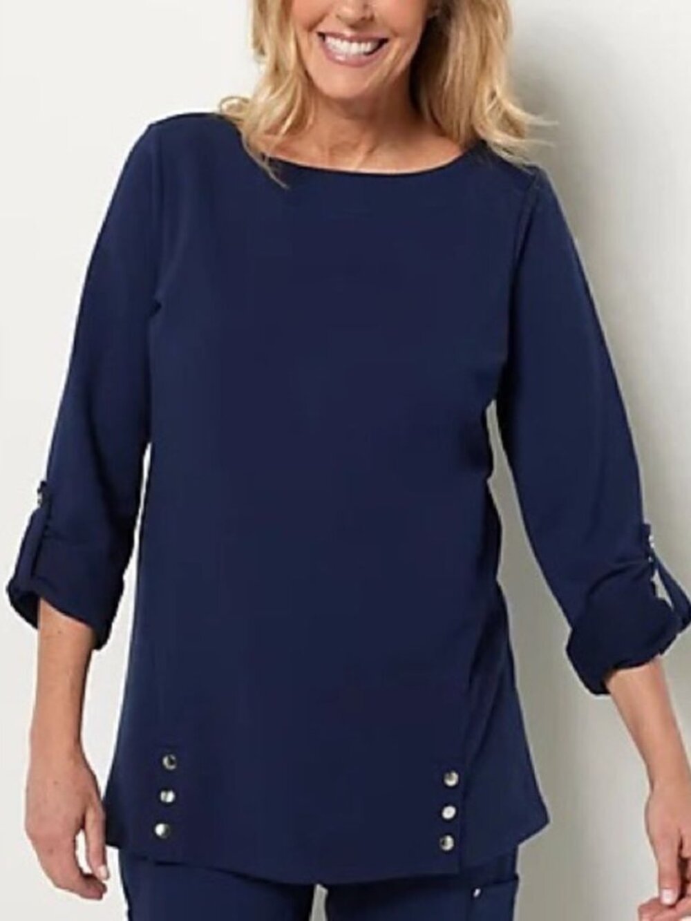 Sport Savvy French Terry Boat Neck Tunic